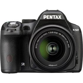 【中古】RICOH デジタル一眼レフ PENTAX K-50 DAL18-55mmWRレンズキット ブラック K-50 L18-55WR KIT BLACK 10896