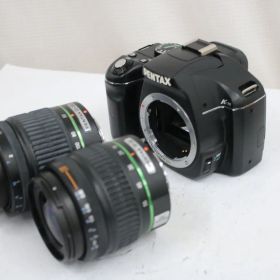【返品保証】 ペンタックス Pentax K-m smc PENTAX-DA 50-200mm ED 18-55mm AL デジタル一眼 e12273
