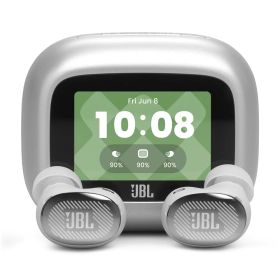 JBL ノイズキャンセリング機能搭載完全ワイヤレスBluetoothイヤホン JBL Live Buds 4 （シルバー） JBLLIVEBUDS4SIL