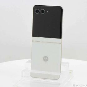 【中古】Motorola(モトローラ) motorola razr 50d 256GB ホワイトマーブル M-51E docomo SIMフリー 【344-ud】