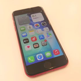 【修理店清掃済】iPhoneSE2 128GB レッド バッテリー最大容量100%