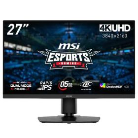 MSI ゲーミングモニター MAG 272URDF E16 27インチ/4K/RAPID IPSパネル/160Hz(フルHD設定時:320Hz)/0.5ms(GTG、最小値)/デュアルモード/DisplayHDR 400/HDMI2.1/DP
