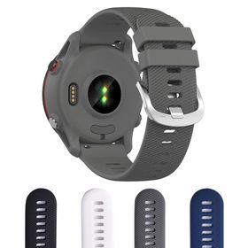 Aoouik GARMIN用 ガーミン Forerunner 255 ベルト バンド 22mm シリコン製４色 (グレー)