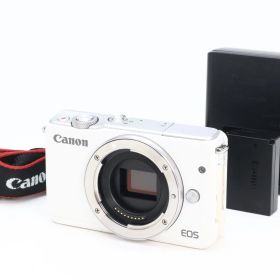C (難あり) Canon キヤノン EOS M10 ボディ ホワイト 返品不可 88-81