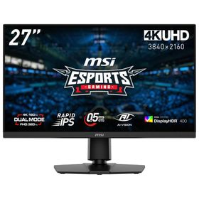 MSI｜エムエスアイ ゲーミング液晶ディスプレイ(27型/ RAPID IPS/ 4K UHD 3840×2160/ 160Hz/ 0.5ms)(ブラック) MAGシリーズ MAG-272URDF-E16 返品種別A