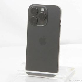 ソフマップ 〔中古品〕 iPhone15 Pro 256GB ブラックチタニウム MTUC3J／A SIMフリー【295】