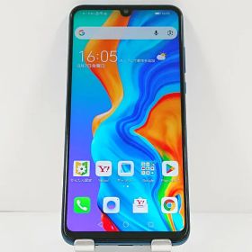 HUAWEI P30 lite MAR-LX2J Y!mobile ピーコックブルー 送料無料 本体 c21977 【中古】