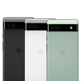 【中古】【良品】Google Pixel 6a 128GB チョーク チャコール セージ SIMロック解除済 au 【安心30日保証】 本体 白ロム CCコネクト