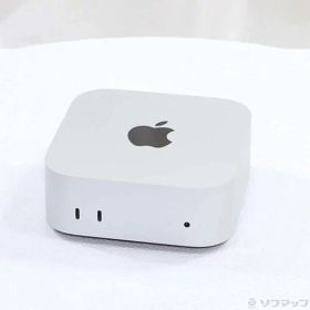 【中古】Apple(アップル) Mac mini Late-2024 MU9D3J／A Apple M4 10コアCPU_10コアGPU 16GB SSD256GB シルバー 〔macOS v26.6.1〕 【258-ud】