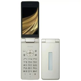 【中古】Cランク【傷や汚れあり】 SIMフリー SH-02L SHARP AQUOS ケータイ ゴールド 本体のみ 利用制限〇(白ロム) 送料無料