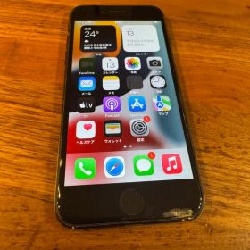 iPhone7 128GB ブラック SIMロック解除済み 割れあり