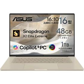 ノートPC Zenbook SORA 16 UX3607OA-GL481BE [16型 /Snapdragon X2 Elite Extreme /RAM:48GB /SSD:1TB /Windows 11 Home]