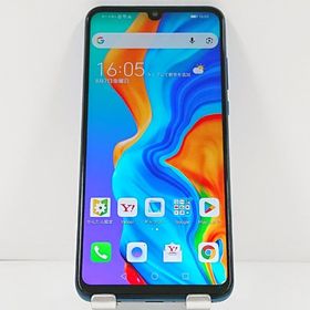HUAWEI P30 lite MAR-LX2J Y!mobile ピーコックブルー c21977