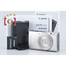 【中古】Canon キヤノン IXY 650 シルバー コンパクトデジタルカメラ 元箱付き