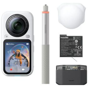 【エントリーで最大2万ポイント当たる｜9/25まで】 INSTA360｜インスタ360 360°カメラ Insta360 X6 エッセンシャルバンドル アークティックホワイト CINSABXA-X604 [8K対応 /防水]