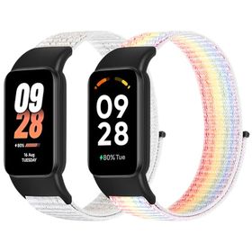 Xiaomi Smart Band 8 Active / Redmi Smart Band 2 ベルト ナイロン 腕時計 バンド スポーツ 運動 散歩 ウォーキング ジョギング ランニ