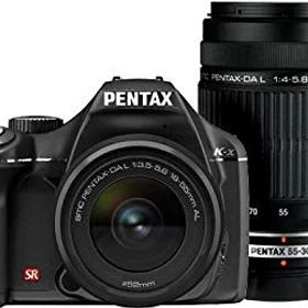 【中古】PENTAX デジタル一眼レフカメラ K-x ダブルズームキットブラック wyw801m