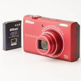 ニコン Nikon COOLPIX S6200 ブリリアントレッド 10x 光学ズーム