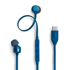 JBL TUNE310C USB Type-C 接続 イヤホン 96kHz/24bit DAC内蔵/通話可能マイク付き3ボタンリモコン/フラットケーブル/3種のプリセットイコライザー搭載/ハイレゾ/9mm径ダイナミックドライバー/ブルー JB ddb9c1b0