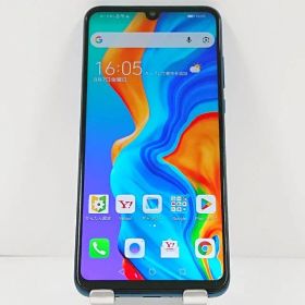 HUAWEI P30 lite MAR-LX2J Y!mobile ピーコックブルー 送料無料 本体 c21977