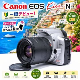 Canon EOS Kiss Digital N シルバー 一眼レフ 初心者 EF35-70mm スマホ転送 CFカード付