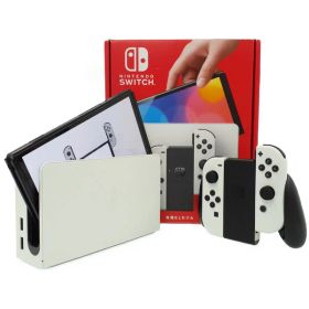 【Nintendo】ニンテンドー『Nintendo Switch 有機ELモデル / ホワイト』HEG-S-KAAAA ゲーム機本体 1週間保証【中古】