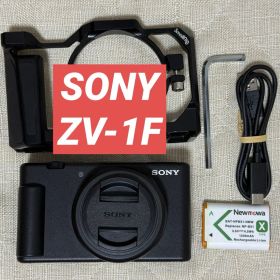 SONY VLOG ブラック ZV-1F コンデジ カメラケージ付
