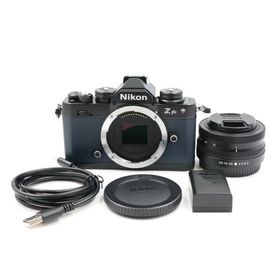 シャッター数2299枚 Nikon Z fc レンズキット チョークブルー ブラック プレミアムエクステリア張替済み ミラーレス一眼カメラ