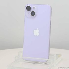 〔中古〕Apple(アップル) iPhone14 128GB パープル MPUY3J／A SIMフリー〔269-ud〕