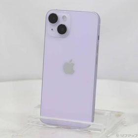 〔中古〕Apple(アップル) iPhone14 128GB パープル MPUY3J／A SIMフリー〔251-ud〕