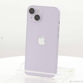 〔中古〕Apple(アップル) iPhone14 128GB パープル MPUY3J／A SIMフリー〔344-ud〕