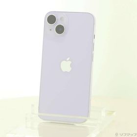 〔中古〕Apple(アップル) iPhone14 128GB パープル MPUY3J／A SIMフリー〔295-ud〕