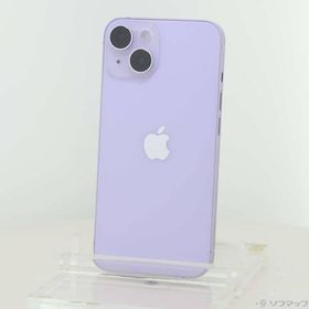 〔中古〕Apple(アップル) iPhone14 128GB パープル MPUY3J／A SIMフリー〔344-ud〕