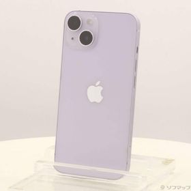 〔中古〕楽天モバイル iPhone14 128GB パープル MPUY3J／A SIMフリー〔305-ud〕