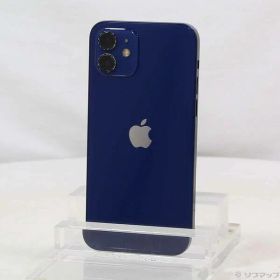 【中古】Apple(アップル) iPhone12 64GB ブルー MGHR3J／A SIMフリー 【368-ud】