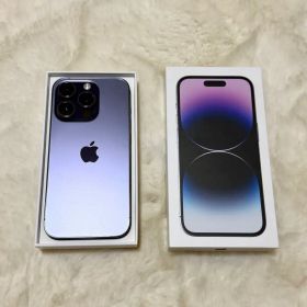 【Apple】iPhone 14 Pro 256GB ディープパープル 箱付き