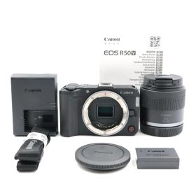 ■シャッター数1000枚！新品同様■ Canon EOS R50 V RF-S14-30mm PZレンズキット ブラック ミラーレス一眼カメラ