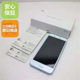 新品同様 UQmobile AQUOS sense ブルー スマホ 本体 白ロム 土日祝発送OK 05000