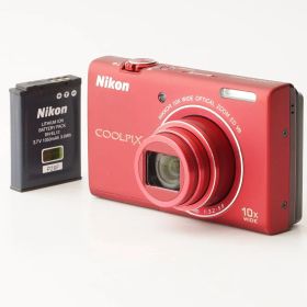 ニコン Nikon COOLPIX S6200 ブリリアントレッド 10x 光学ズーム
