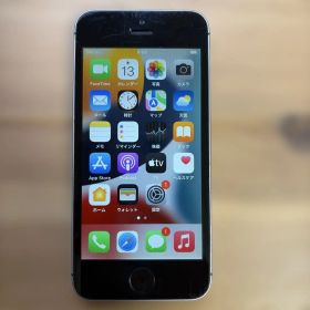 iPhone SE 64GB スペースグレイMLM62J/A 80%