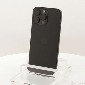 (中古)Apple iPhone16 Pro Max 256GB ブラックチタニウム MYWG3J/A SIMフリー(305-ud)