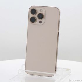 (中古)Apple iPhone16 Pro Max 256GB デザートチタニウム MYWJ3J/A SIMフリー(377-ud)