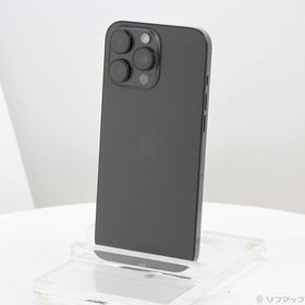 (中古)Apple iPhone16 Pro Max 512GB ブラックチタニウム MYWL3J/A SIMフリー(198-ud)