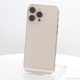 (中古)Apple iPhone16 Pro Max 512GB デザートチタニウム MYWN3J/A SIMフリー(377-ud)