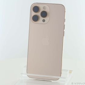 (中古)Apple iPhone16 Pro Max 256GB デザートチタニウム MYWJ3J/A SIMフリー(377-ud)