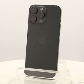 (中古)Apple iPhone16 Pro Max 512GB ブラックチタニウム MYWL3J/A SIMフリー(276-ud)