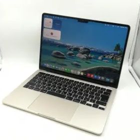 【中古】Apple MacBook Air 13インチ CTO (M2,2022) スターライト M2(CPU:8C/GPU:8C)/16G/256G/30W AC【福岡筑紫】保証期間１ヶ月【ラン