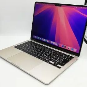 【中古】Apple MacBook Air 13インチ CTO (M2,2022) スターライト M2(CPU:8C/GPU:8C)/16G/256G/30W AC【大宮東口】保証期間１ヶ月【ラン