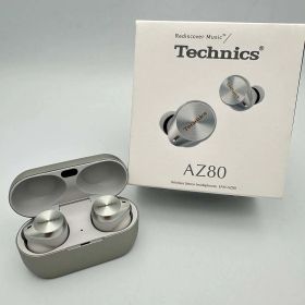 【中古】Technics EAH-AZ80 テクニクス シルバー ワイヤレスイヤホン ステレオインサイドホン