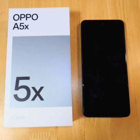 【新品未使用キズあり】OPPO A5x ブルー 128GB 本体 箱あり